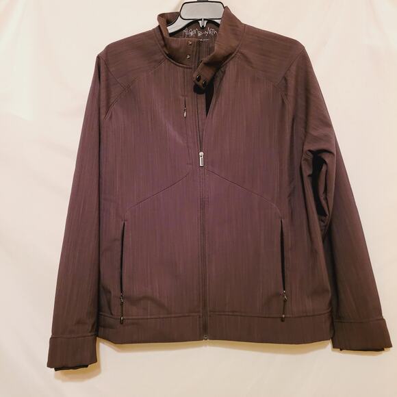 North End Sport skyscraper mens grey light weight athletic full zip jacket Sz L - Picture 2 of 8